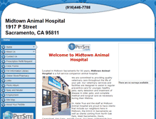 Tablet Screenshot of midtownanimalhospital.com